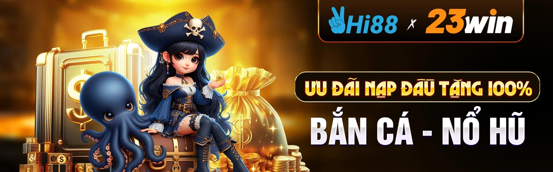 Hi88x23win ưu đãi nạp đầu tặng 100% bắn cá - nổ hũ