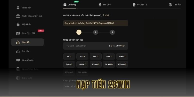 Nạp tiền 23Win
