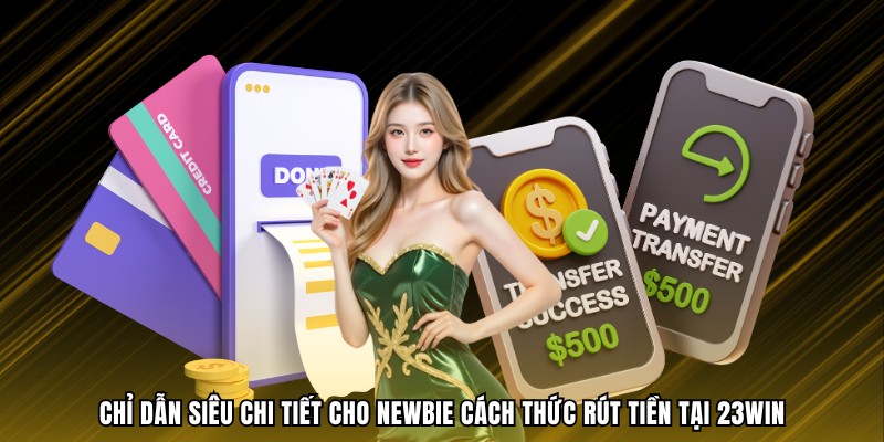 Chỉ dẫn siêu chi tiết cho Newbie cách thức rút tiền tại 23WIN