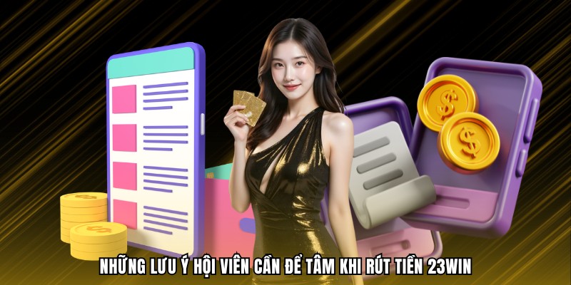 Những lưu ý hội viên cần để tâm khi rút tiền 23WIN
